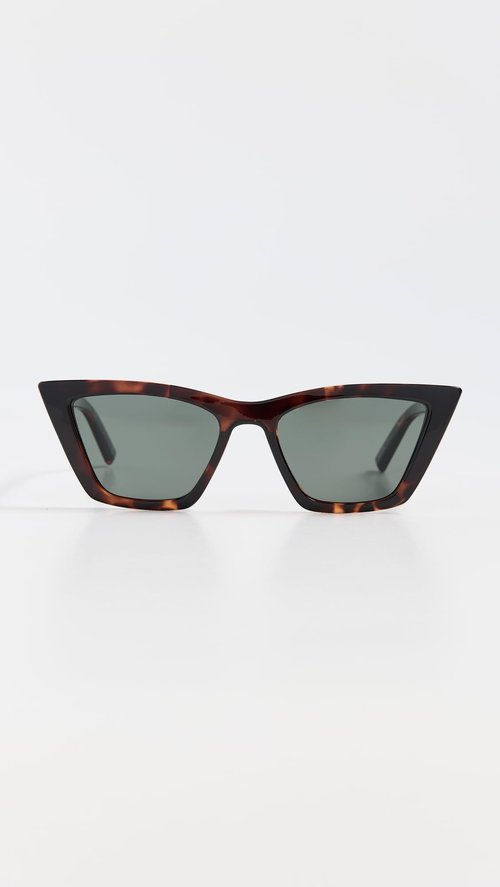 Le Specs Women's Velodrome Sunglasses, Dark Tort Khaki Mono Polarized, Brown, One Size