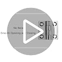2 pcs Marine Grade Stainless Steel Boat Hinges - No Noise Heavy Duty 50mm x 50mm