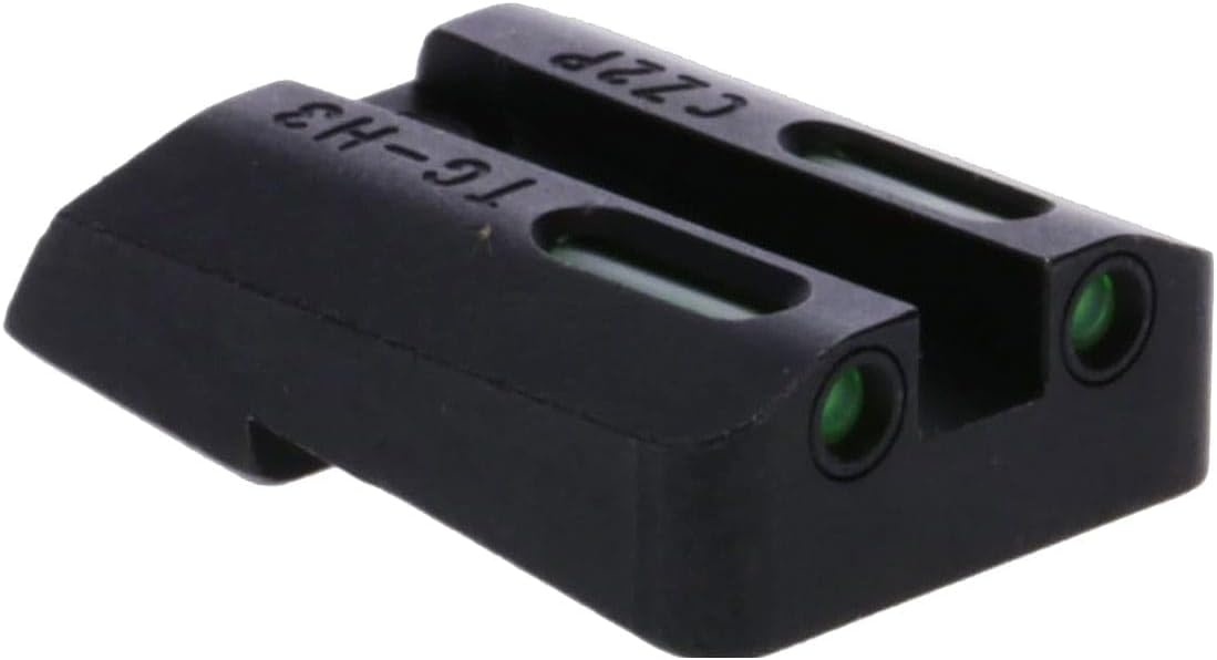 TRUGLO TFX Handgun Sight | Durable Shock-Resistant Compact Brightly Glowing Tritium & Fiber-Optic Xtreme Day/Night Sight for Handguns