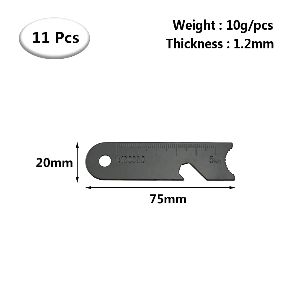CHIYUYISEN11 Pcs Outdoor Lighter Outdoor Flint Scraper Striker Flint Fire Starter Survival Camping Flint Scraper,It's Also a Wine Opener