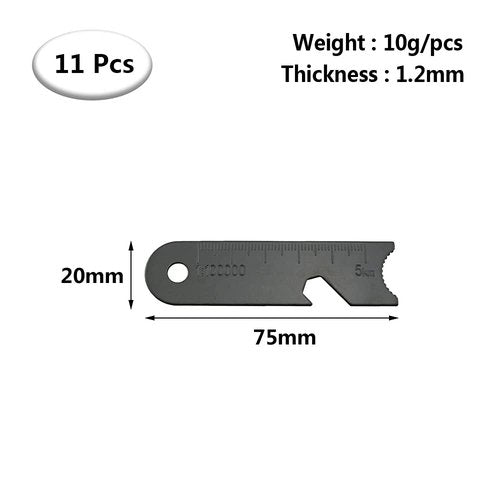 CHIYUYISEN11 Pcs Outdoor Lighter Outdoor Flint Scraper Striker Flint Fire Starter Survival Camping Flint Scraper,It's Also a Wine Opener