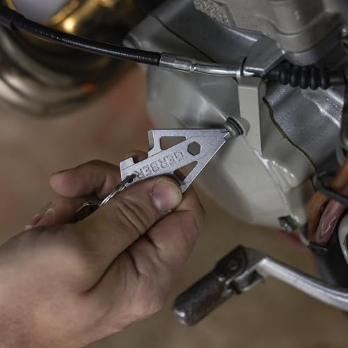 Gerber Broadhead EDC Keychain Multi-Tool Silver - 5-in-1 Pocket Carry