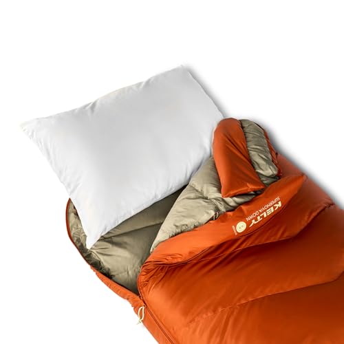 Kelty Supernova 0 Degree Down Sleeping Bag, Compact + Lightweight, Roomy Shape for All Body Types and Sleep Positions, Recycled Shell Fabrics, 2024 (Long)