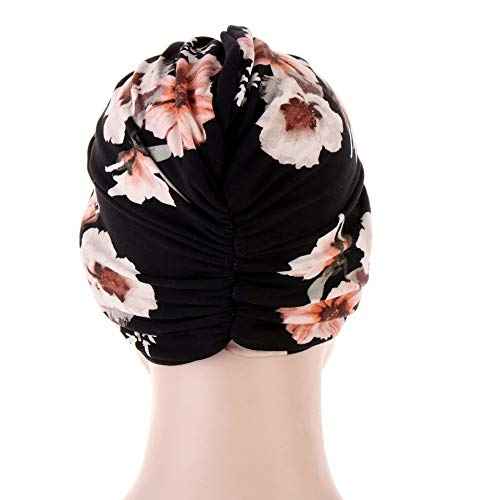 Womens Stretch Turbans Hat Headwraps Chemo Cap Cancer Head Cover Wraps