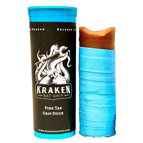 Baseball Bat Grip Enhancer Pine Tar Stick for Wood & Aluminum Bats Baby Blue
