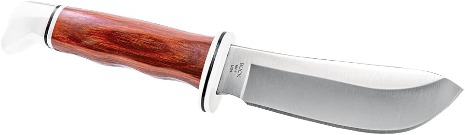 Buck Knives 103 Skinner Fixed Blade Hunting Knife, 4" Stainless Steel Blade with Leather Sheath