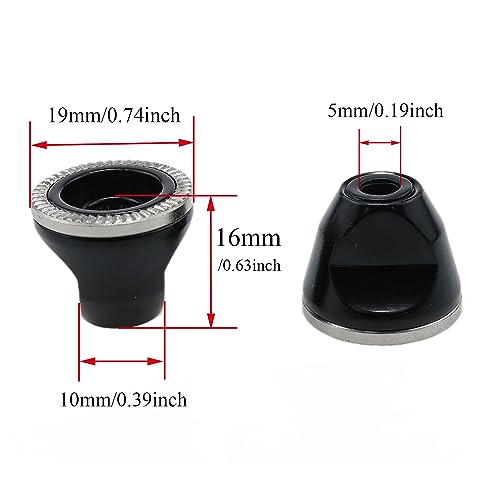Meuey Lyot-Bicycle Quick Release Rod nut M5 Bicycle axle nut Bicycle nut Fixed Gear hub nut-2pcs