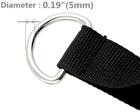 2 Pairs Premium Exercise Pull Handle Resistance Bands Handles with Solid Locks,Soft Foam Wrapped Heavy Duty Handles with Strong Nylon Belt Grips Fitness Strap for Yoga Exercise Gym Resistance Training