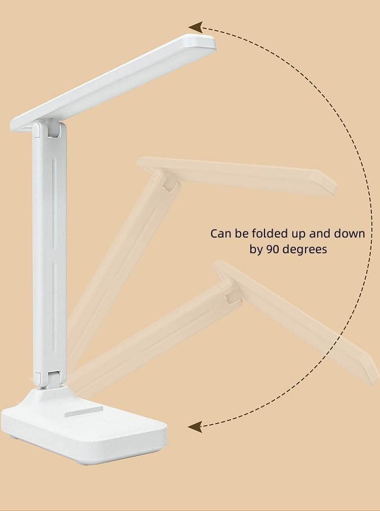 LED Desk Lamp for Office Home, Lamp Foldable & Portable Reading Light, Small LED Desk Light Strip, 3 Brightness