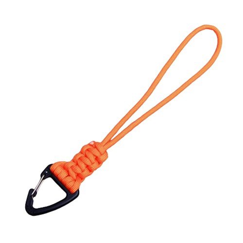 DraCra 3 Pack Paracord Keychain Lanyard Triangle Buckle Lock Clip Hook Strap Clasp Parachute Rope Hanging Carabiner for Outdoor Survival Tactical Camping Backpack Fishing