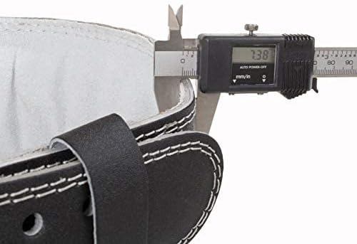 Grizzly Fitness Pacesetter Padded Leather Weightlifting Belt - 4" | Suede Lining | Padded for Extra Comfort | Used by Pros | Won't Dig into Hips or Back | Training Belt for Improved Biomechanics