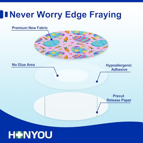HONYOU 15Pack Libre 3 Sensor Covers Waterproof, 15 Days Long Stay Libre 3 Plus Protective Festive Print Pattern CGM Adhesive Patches Without Hole, Hypoallergenic & Latex-Free, Sweatproof