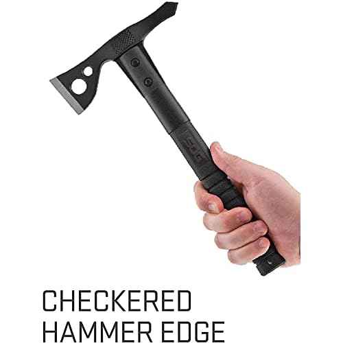 SOG FastHawk- Lighter, Faster, Agile Throwing Hatchet, Versatile Survival Tactical Axe for Competition Throwing and Camping, Hunting and Packing-Black (F06TN-CP)