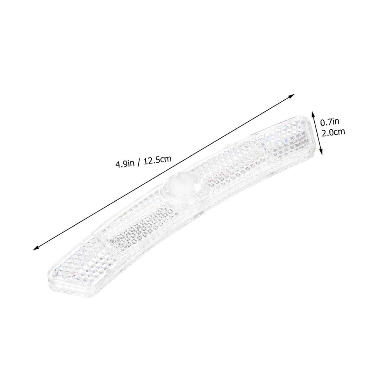 Kisangel 10pcs Bike Wheel Reflectors Night Safety Plastic Bicycle Reflectors White Bike Tire Decor for Night Riding Accessories