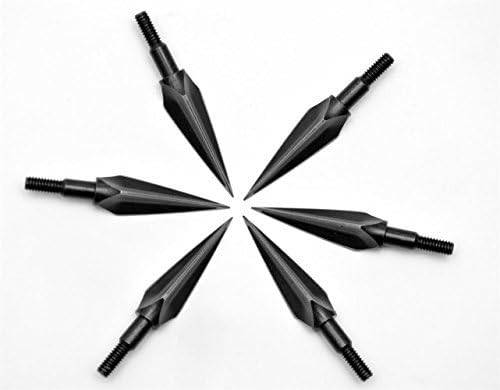 Archery Broadheads 150 Grain Traditional Hunting Arrow Head for Compound Bow,Pack of 6