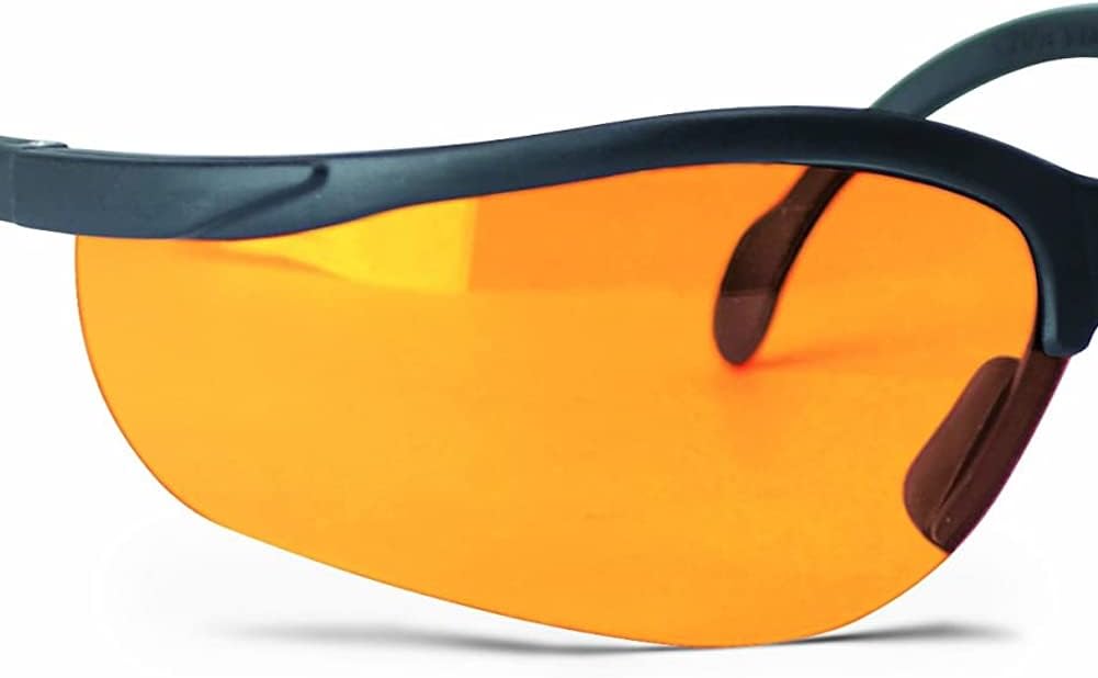 Walker's Sport High-Grade Polycarbonate Lenses Half Frame Soft Rubber Nose Piece Adjustable Safety Shooting Glasses