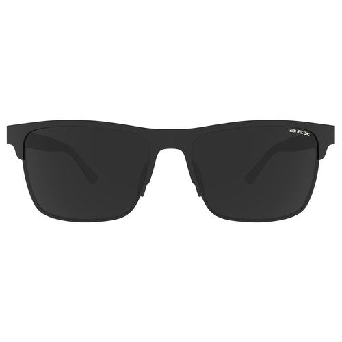 BEX® SUNGLASSES ROCKYT LITE FULL METAL FRAME LIFESTYLE SUNGLASSES - BLACK/GRAY.