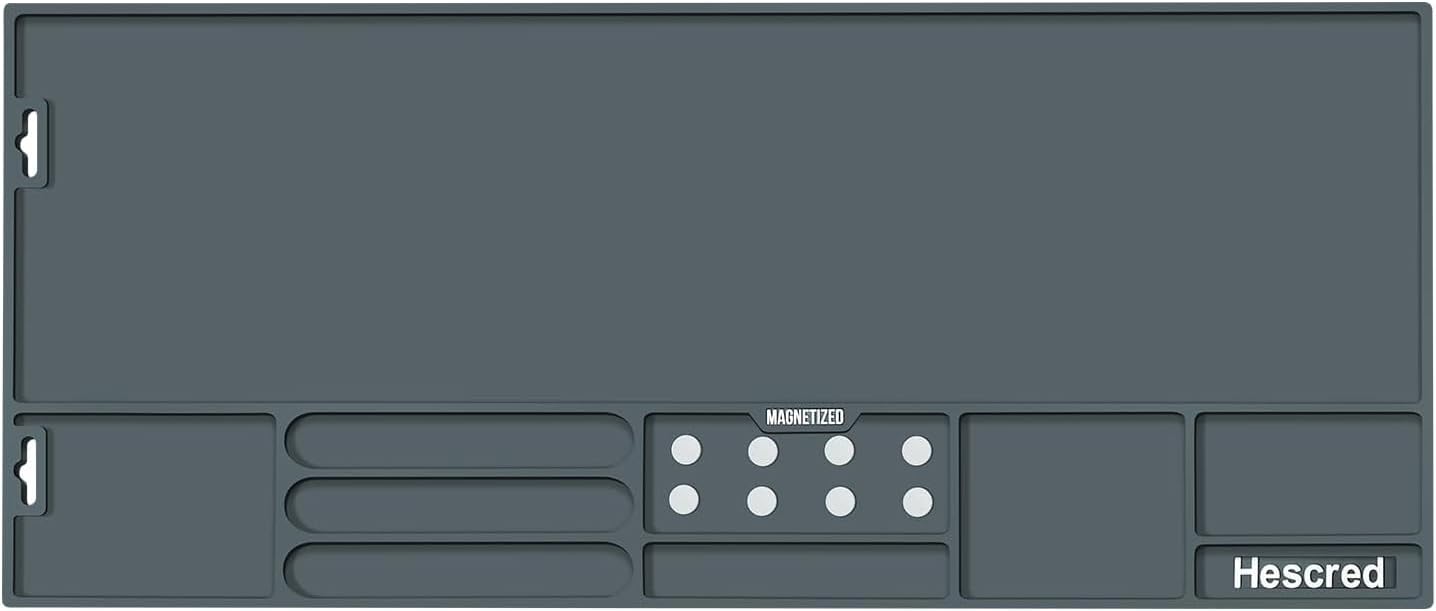 Large Magnetic Gun Cleaning Mat - Ideal for Rifle and Shotgun Maintenance, Anti-Slip with Organizer Parts Tray