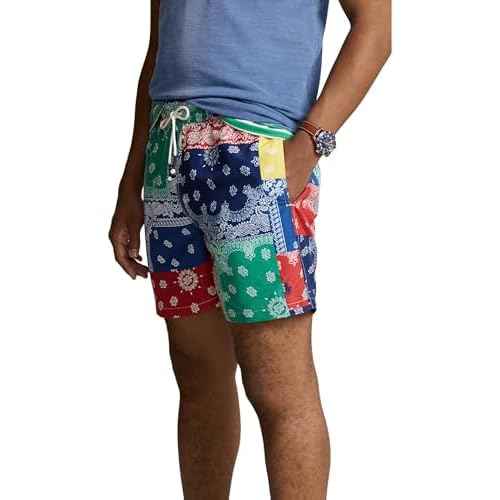 POLO RALPH LAUREN Men's Solid Traveler Swim Shorts