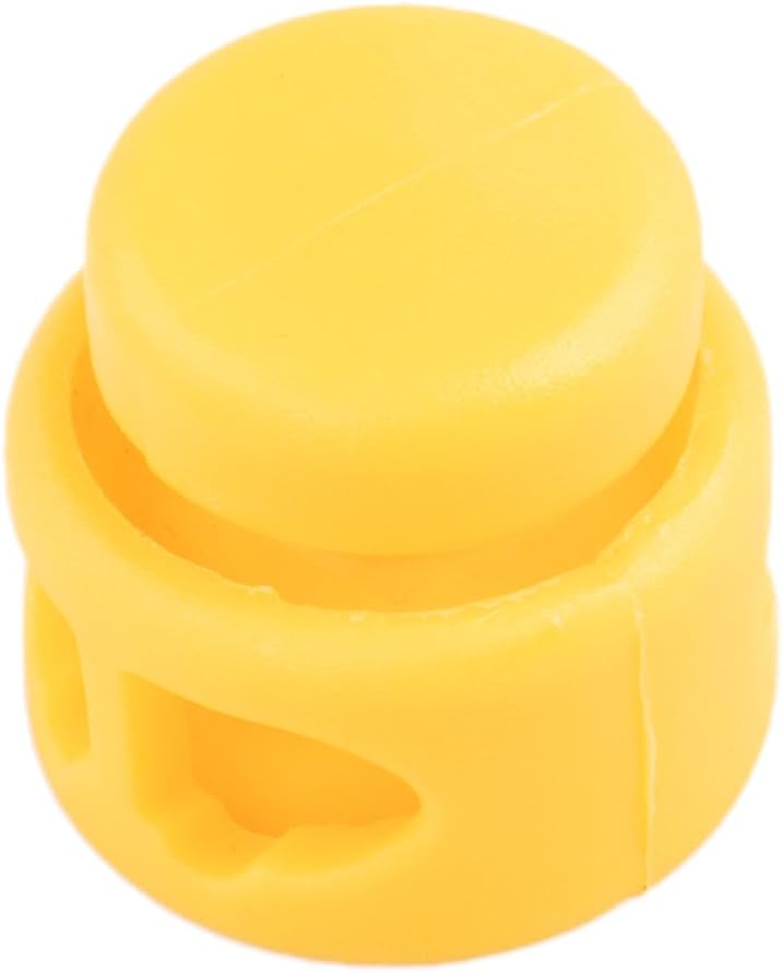 Paracord Planet Double Barrel Black Cord Lock Draw String Toggle Stopper (10 Pack)