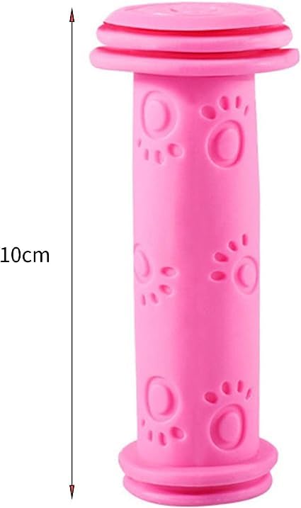 1 Pair Cute Cat Scratcher Design Bike Grips Kids Pink Non Slip TPR Handle Grips,Bicycle Handlebar Grips,Mountain Grips Lock on,for Boys Girls Scooter,Balance Bike Parts and Components