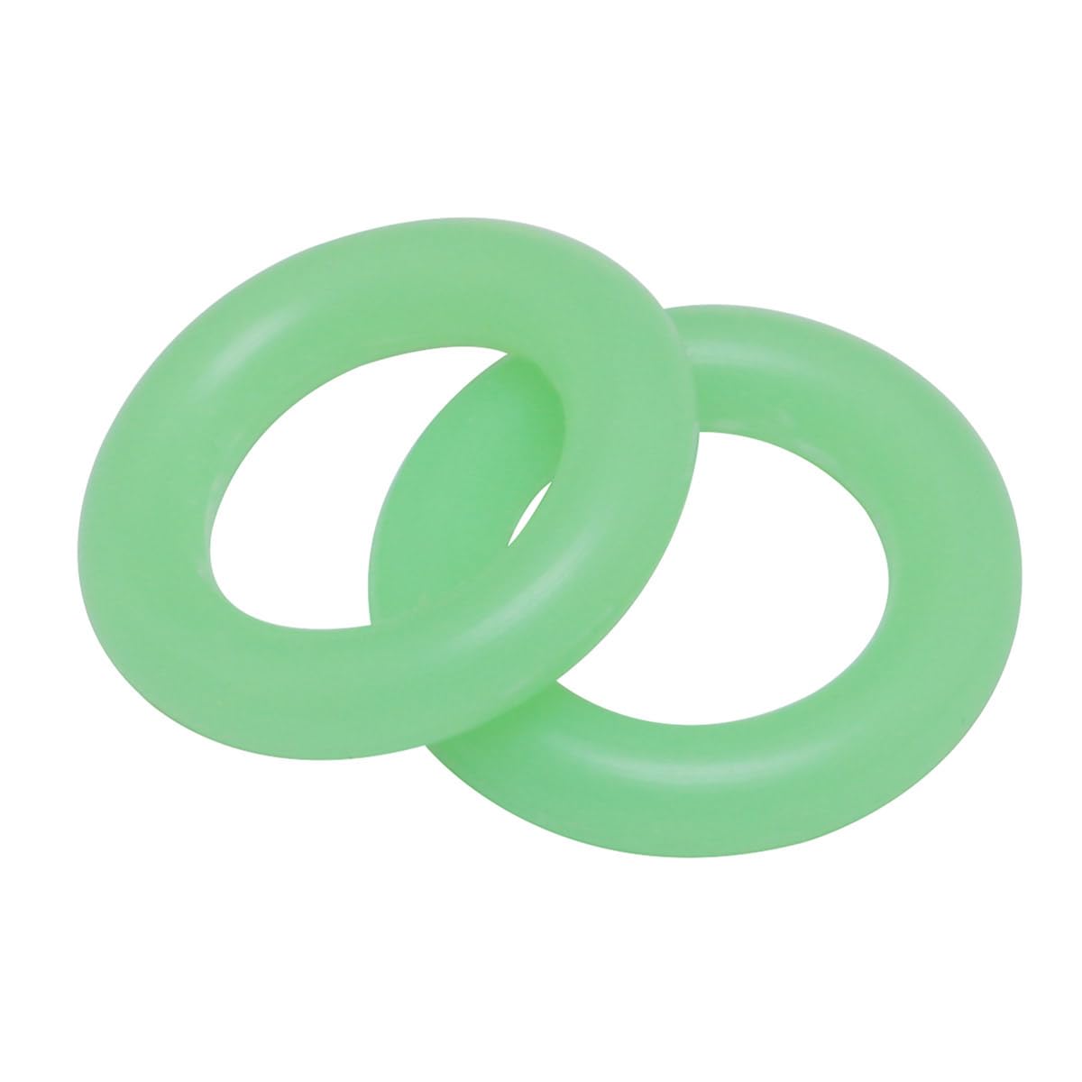 JianLing 50PCS Outdoor Multifunctional Ground Pegs Glow in The Dark Silicone O Ring 15mm Green Fishing Warning Ring Camping Peg Rings Camping Tent Pegs Accessories for Night Warning