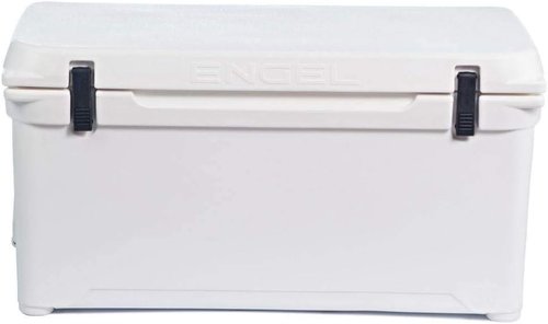Engel Coolers ENG80 Cooler | 75 Can High Performance Durable Seamless Rotationally Molded Ice Box for Camping, Hunting, and Fishing - White