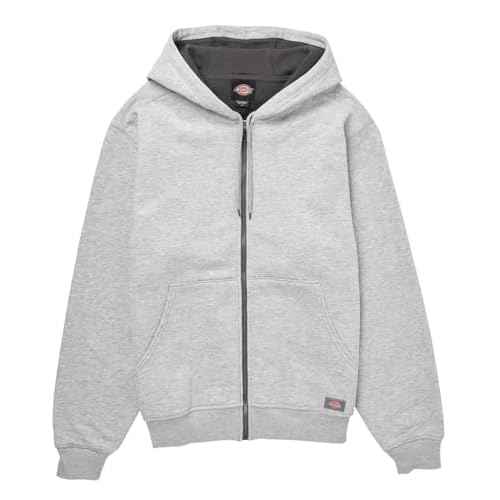 Dickies Mens Full Zip Thermal Lined Fleece Hoodie