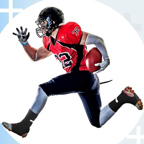 Cross Spat Cleat Covers Football Spats Christian Cross Adjustable Non Slip Cleat Sleeves for Soccer Baseball Softball Field Hockey Fit for Youth Adults Men and Women Gift for Athlete