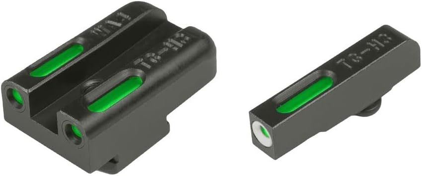 TRUGLO TFX Handgun Sight | Durable Shock-Resistant Compact Brightly Glowing Tritium & Fiber-Optic Xtreme Day/Night Sight for Handguns