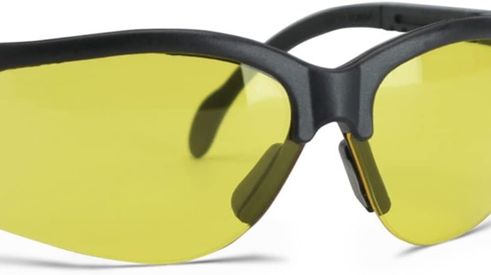 Walker's Sport High-Grade Polycarbonate Lenses Half Frame Soft Rubber Nose Piece Adjustable Safety Shooting Glasses