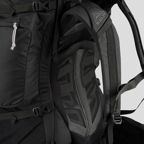 Kelty Coyote 60-105 Liter Internal Frame Backpack - Hiking, Backpacking, Travel, Adjustable Torso (65L / Black)