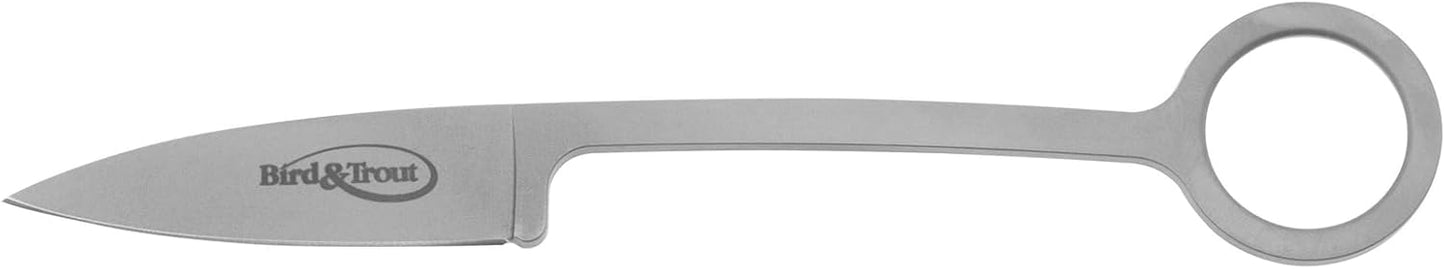 Cold Steel Bird & Trout 2.25" Compact Lightweight Durable Japanese AUS8A Stainless Steel Fixed Blade Drop Point Outdoor Hunting Tactical One-Piece Neck Knife w/Resistant Secure-Ex Sheath