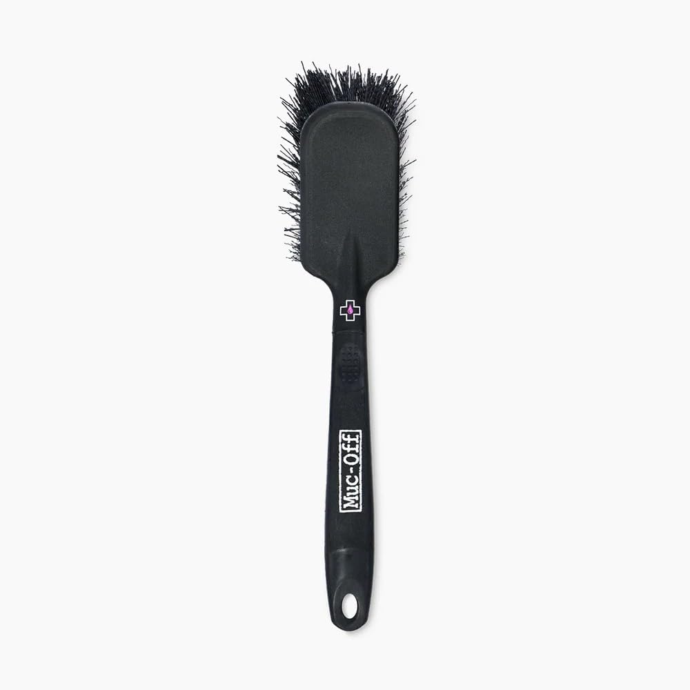 Muc-Off 220 3 Piece Premium Brush Kit - Includes 3 Bike Cleaning Brushes With Durable Nylon Bristles And Ergonomic Rubberised Handles To Minimise Impact