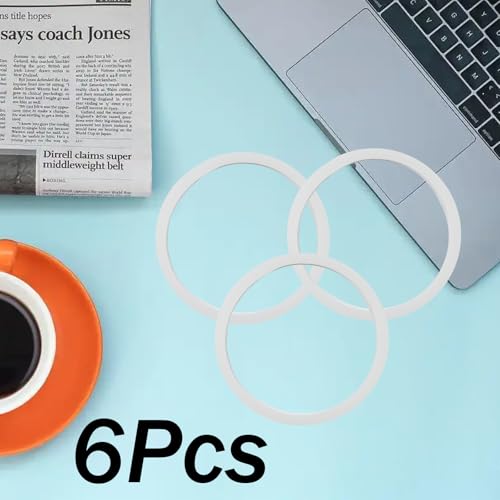 6 Pcs Bottle O Seal Ring Replacement Compatible with Owala FreeSip, Rubber Lid Gasket Replacement Bottle Accessories for Owala, Silicone Lid Seal O Ring Sealing Gaskets Replacement Parts for Owala