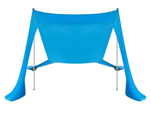 Monoprice 7-Foot, 4-Person Sunshade - with UPF 50+ UV Protection, Lightweight Lycra Fabric, Blue - Pure Outdoor Collection