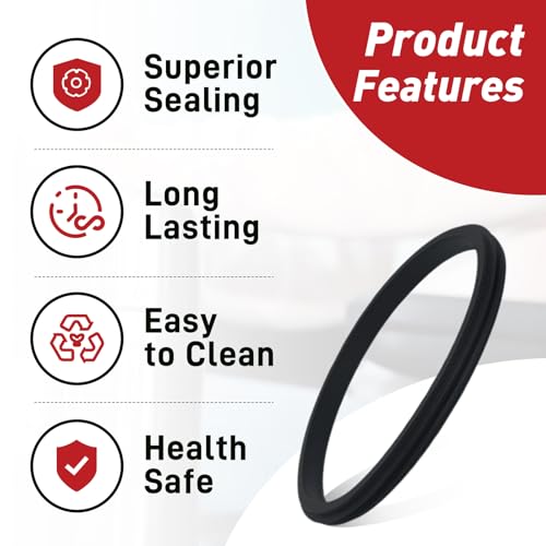 8 Pcs 20 Oz Replacement Lid Seal Gaskets for Yeti Rambler, Rubber O-Ring Cup Lid Seals Compatible with Yeti Stainless Steel Insulated Tumbler