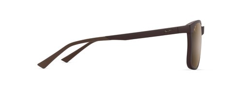 Maui Jim Men's Hulili Rectangle Sunglasses, Matte Brown/Hcl Bronze Polarized, Extra Large
