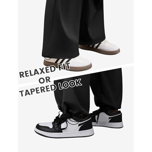 Womens Cargo Pants Elastic Waist Wide Leg Parachute Pants with 4 Pockets Baggy Hiking Trousers Travel Y2K Waterproof