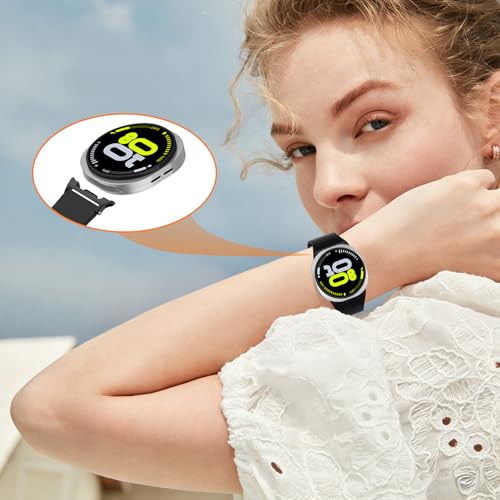 22mm Watch Band Connectors Compatible with Samsung Galaxy Watch 8 40mm/44mm/Classic 46mm - Stainless Steel Adapters