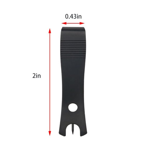Ruiwaer 2PCS Black Stainless Steel Fishing Line Clipper Fishing Line Nipper Cutter Clipper with Hook Eye Cleaner Pin Fishing Stainless Steel Tool Black Fishing Nipper Line Cutter Cutting Tool
