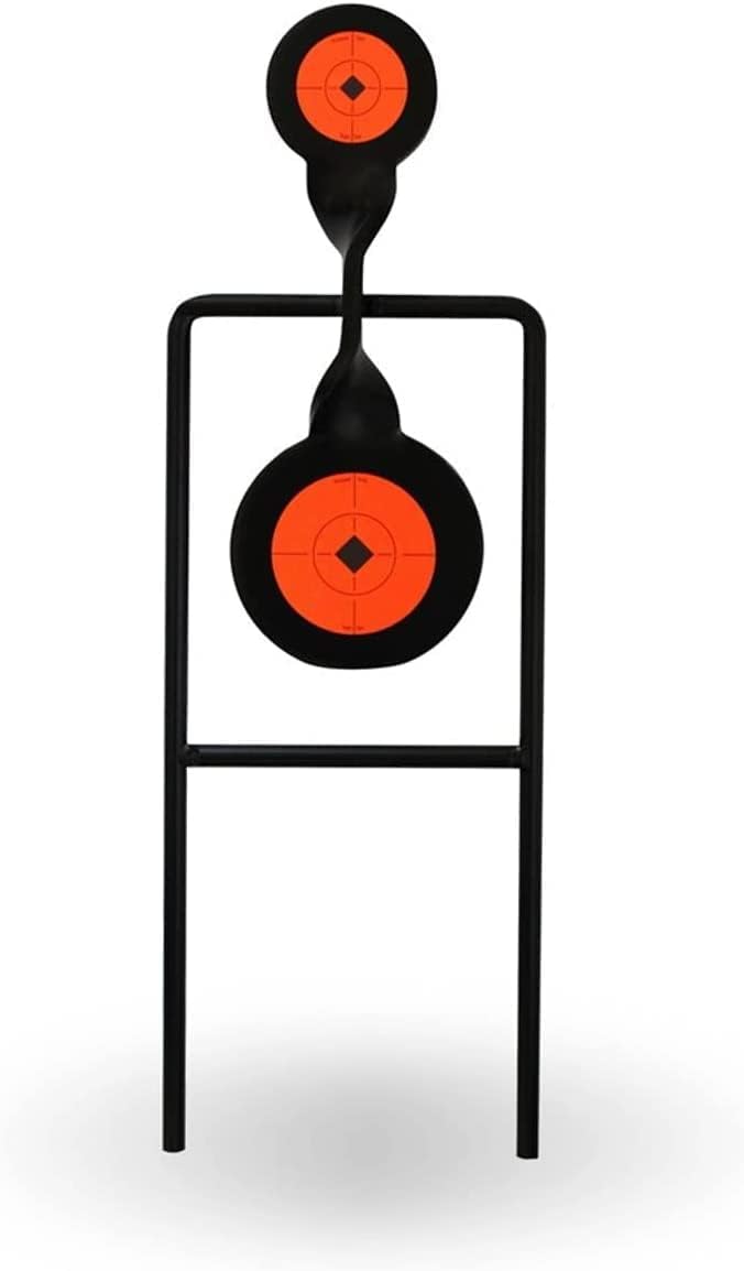 Birchwood Casey World of Targets Easy-to-Use Durable Steel Spinner Target with High Visibility Target Spots for Maintenance-Free Rifle/Handgun Shooting