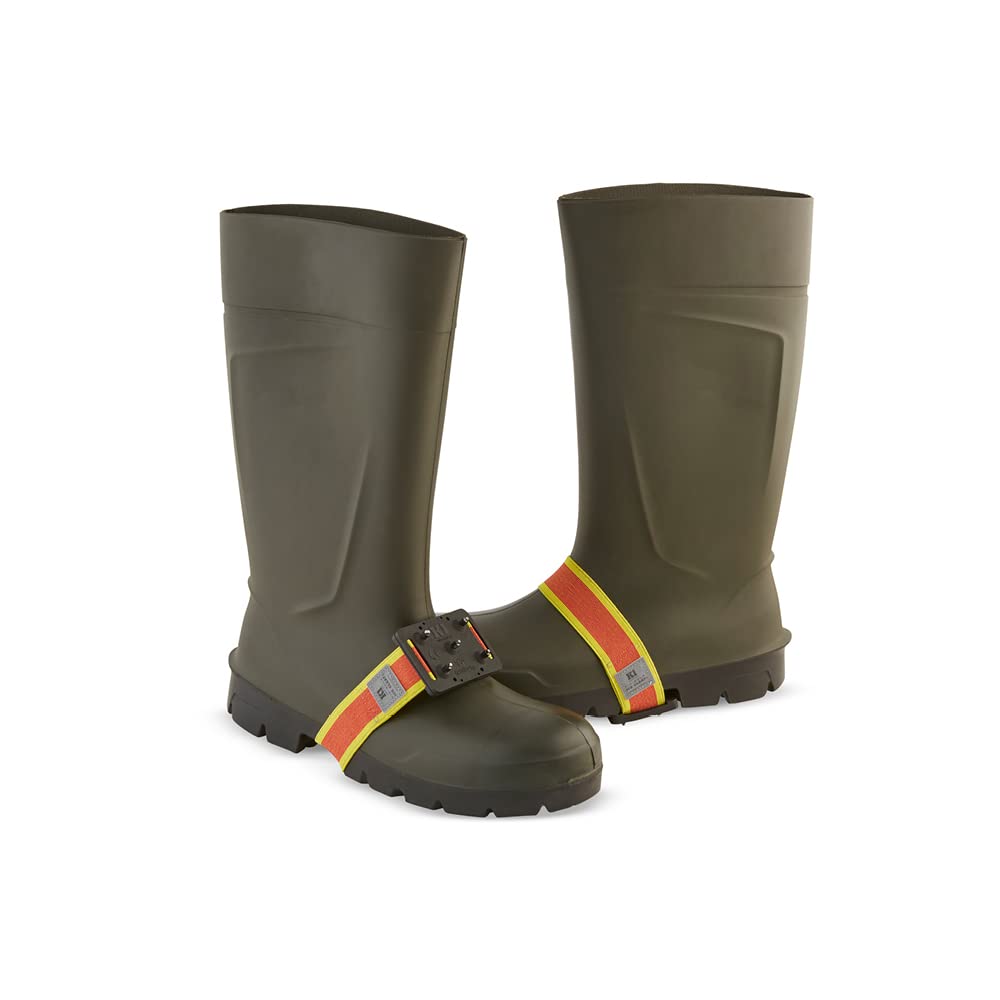 K1 Mid-Sole Ice Cleats for Men & Women - Rotatable Traction Aids For Winter Snow - Hi Vis - Low Profile