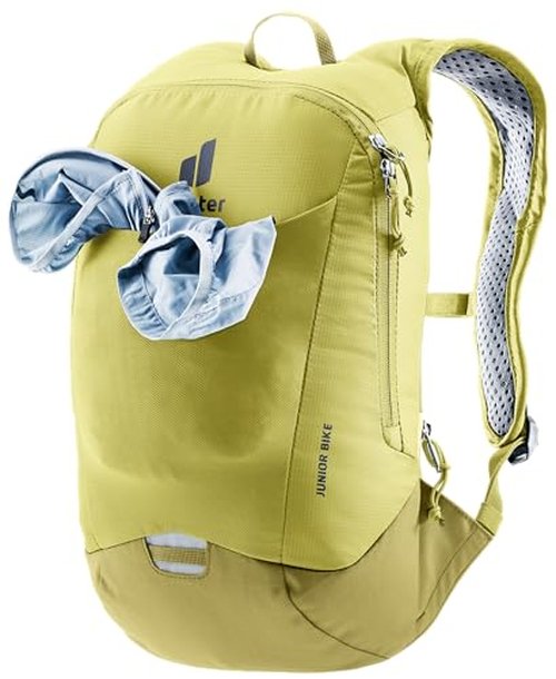 Deuter Unisex Junior Bike Backpack, Sprout-Linden, 8 Liter