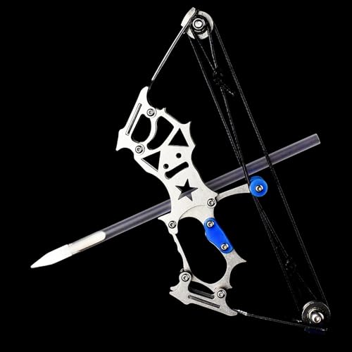 Archery Bow Set Left and Right Hand Compound Bow Hunting Bow Metal Material Catapult RH/LH for Practice Archery