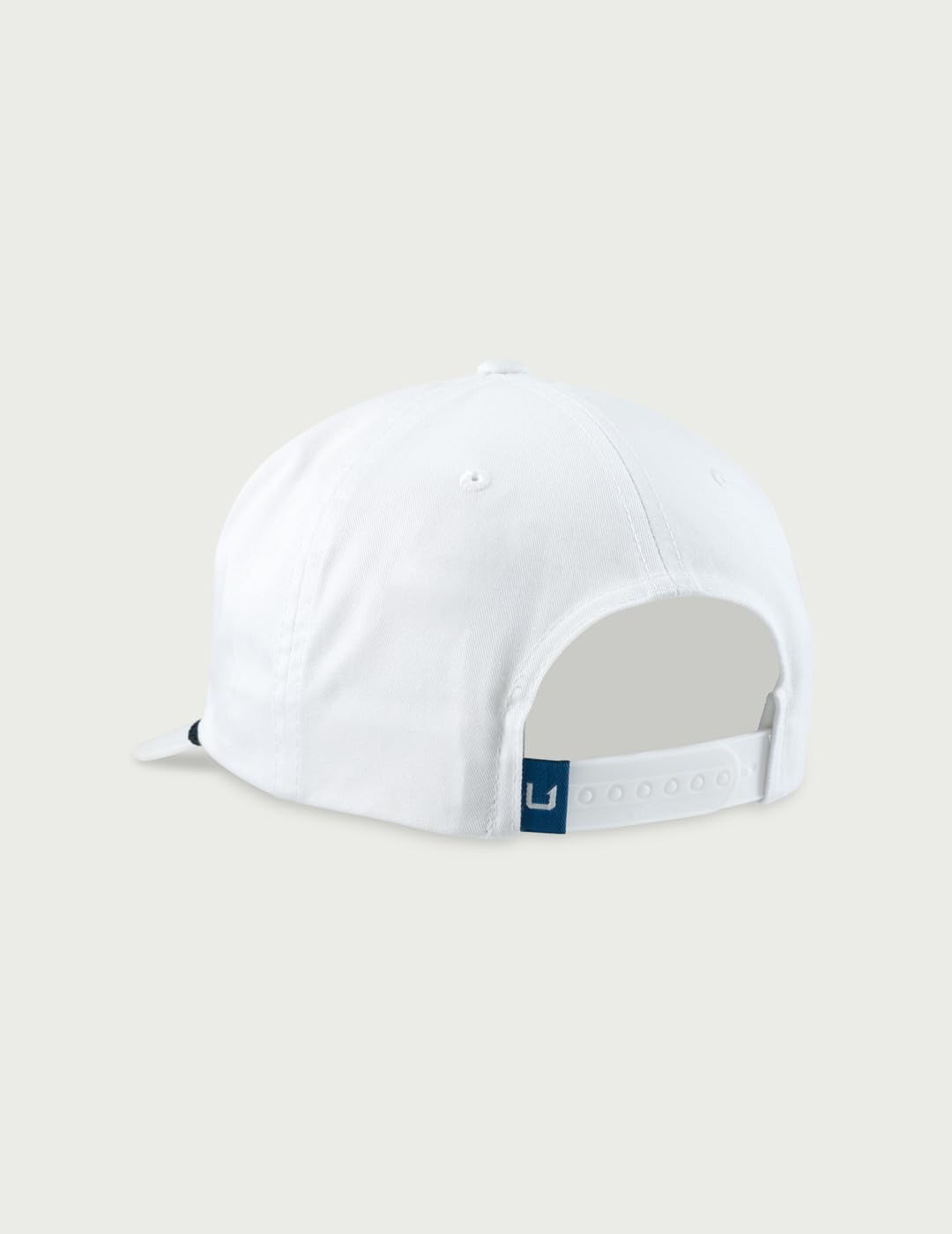 HUK Rope, Unstructured Adjustable Fishing Hat for Men, Captain White
