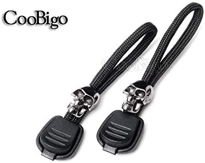 10pcs Pack Charm 3" Paracord Zipper Pull & Skull Bead Tactical Backpack Outdoor Camping Hiking Travel Kits #CSF09
