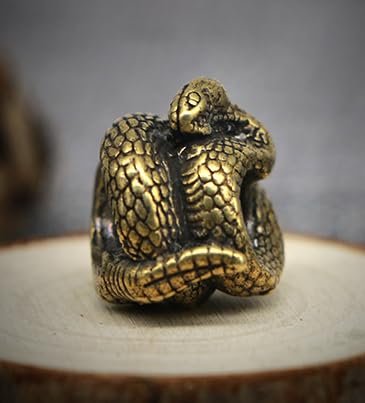 StarWay 2pcs New Snake EDC Out Brass Knife Beads Umbrella Rope Cord Outdoor Knife Pendant Paracord Lanyard Bead