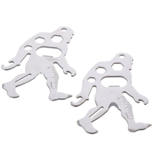 napkery 2 Pcs Multi-Tool Carabiners Stainless Steel Construction for Hiking Kayaking Camping Travel and Outdoor Bigfoot Gifts for Men Women