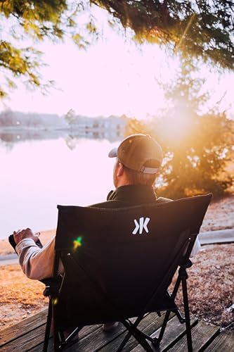 Kijaro Portable Camping Chairs - Enjoy the Outdoors with a Versatile Folding Sports Chair for Outdoor & Lawn - Dual Lock Feature Locks Position – Hallet Peak Gray